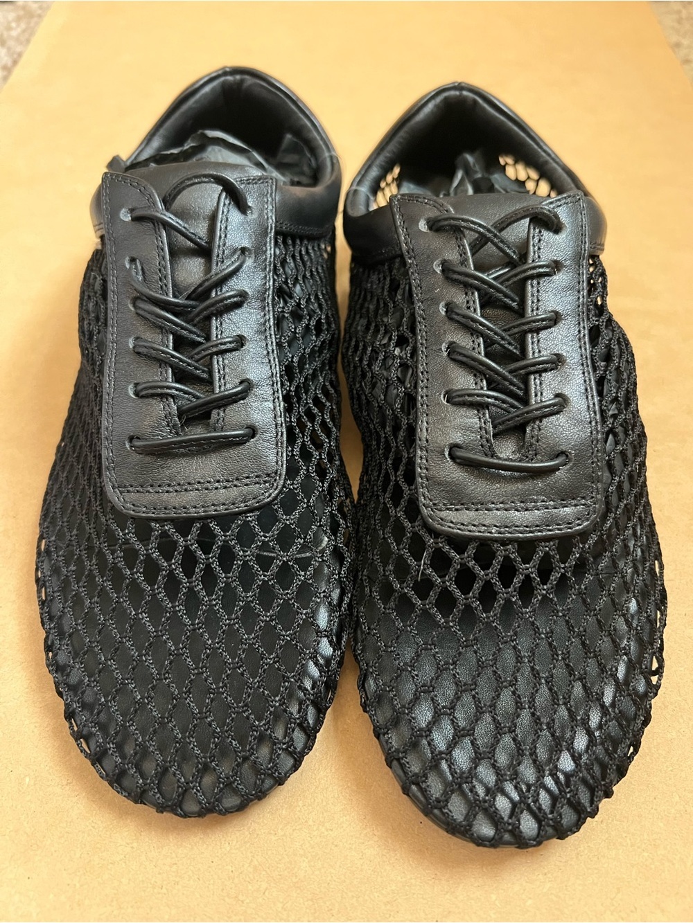 Jeffrey Campbell Wave Catcher Mesh Flats in Black Size 7.5 NEW